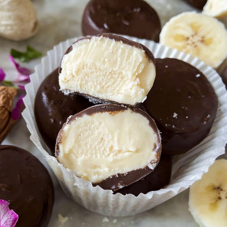 Frozen yogurt bites made with peanut butter and banana in mini cupcake liners on a white plate